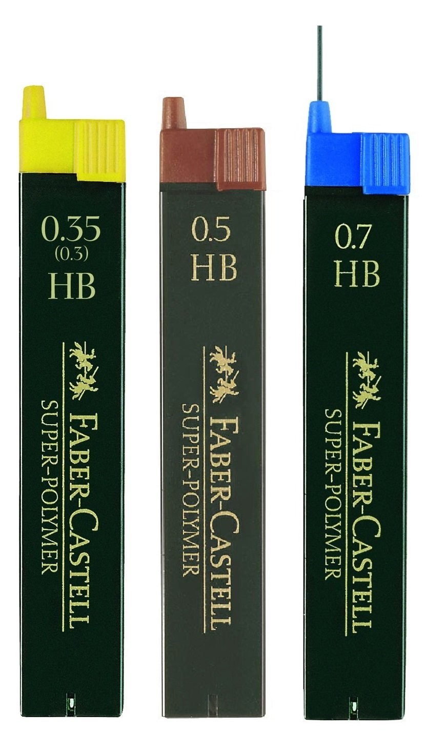 Faber-Castell Refill Set Super Polymer 0.35/0.5/0.7 mm HB Refill Leads Set of 3