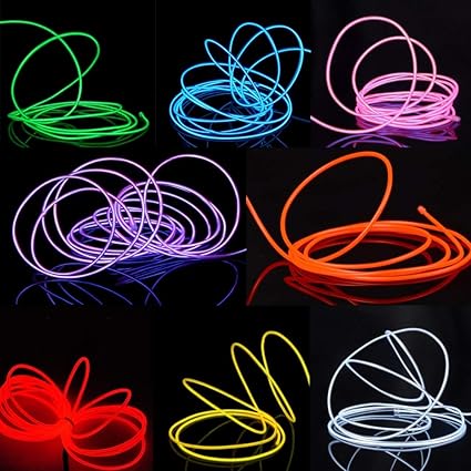 Lighting Ceiling Fans Renococo El Wire Light Kit Neon Glowing