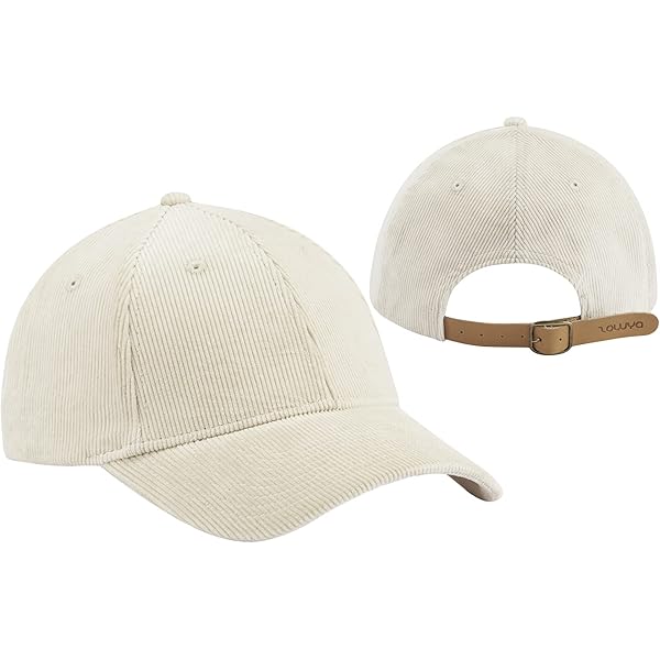 zowya Casual Corduroy Fashion Baseball Cap Macaron Dad Hat 6 Panel