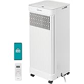 Midea 8,500 BTU ASHRAE Portable Air Conditioner, Cools up to 150 Sq. Ft. | 5,000 BTU SACC Portable AC, Smart APP &amp; Remote Control, with Dehumidifier &amp; Fan mode, Window Kit, Easy-to-use and Install