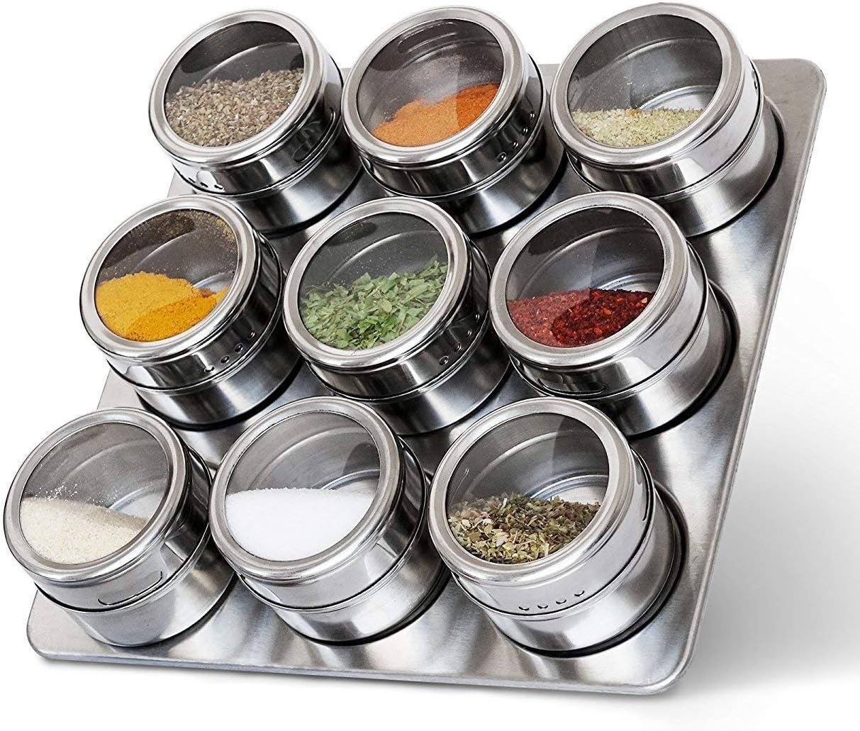 Buy Meshwo 9pcs Spice Rack Stainless Steel Spice Rack