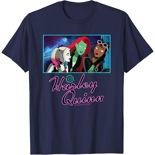 ハーレイ・クイン ポイズン・アイビー Tシャツ Vintage 1998 Batman TAS - Harley Quinn And Poison Ivy Shirt