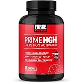Force Factor Prime HGH Secretion Activator, HGH Supplement for Men with Clinically Studied AlphaSize to Help Trigger HGH Production, Increase Workout Force, and Improve Performance, 75 Capsules