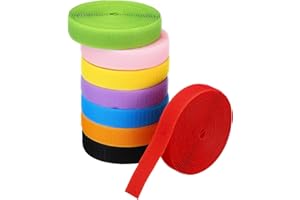 PATIKIL 8 Rolls 131Ft Carpet Marker Strips, Nylon Floor Tape for Areas and Flow Line Up for Classroom, Office, Red/Orange/Yel