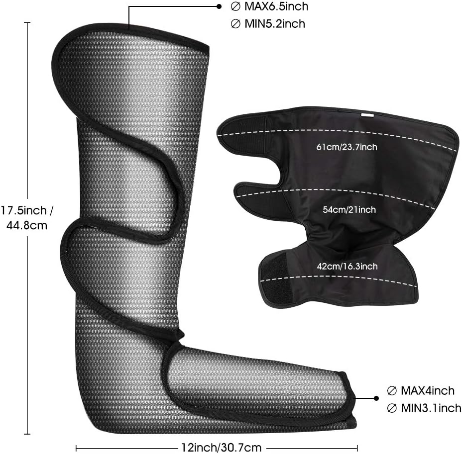 Foot and Leg Massager for Circulation and Relaxation, Rechargable Leg Massagers for Foot Calf and Leg with Hand-held Controller 4 Modes 3 Intensities, Best Gifts for Men/Women/Mother/Father/Family: Health & Personal Care