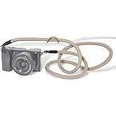 Little Fire Craft Camera Strap Crossbody Camera Neck Shoulder Strap 127cm Climbing Rope for Photographers Lanyard 10mm Thick - Khaki