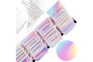 HOMEAIR Bible Tabs, Bible Tabs for Women & Men, Rainbow Color, Laminated Bible Tabs, Christian Gifts, Large Print Bible Tabs for Easy Navigation, Bible Index Tabs, Bible Book Tabs Labels, Bible Study Supplies