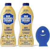 Bar Keepers Friend Soft Cleanser Liquid, 26 oz x 2, Multipurpose Surface Cleaner for Rust Stains, Soap Scum &amp; Grease from Stainless Steel &amp; More