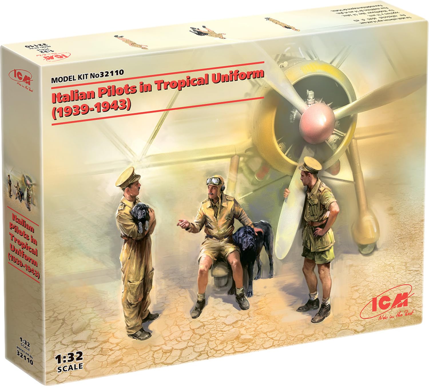 ICM 1:32 - Italian Pilots in Tropical Uniform (1939-43)