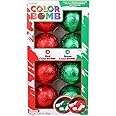 Frankford Color Changing Hot Chocolate Bombs, 8 Count Gift Set, Red and Green Belgian Chocolate Bombs with Marshmallows, Easter Basket Stuffers