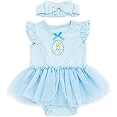Disney Princess Baby Girls Cosplay Bodysuit With Skirt Overlay & Headband Outfit Set Newborn to Infant Sizes (0-24 Months)