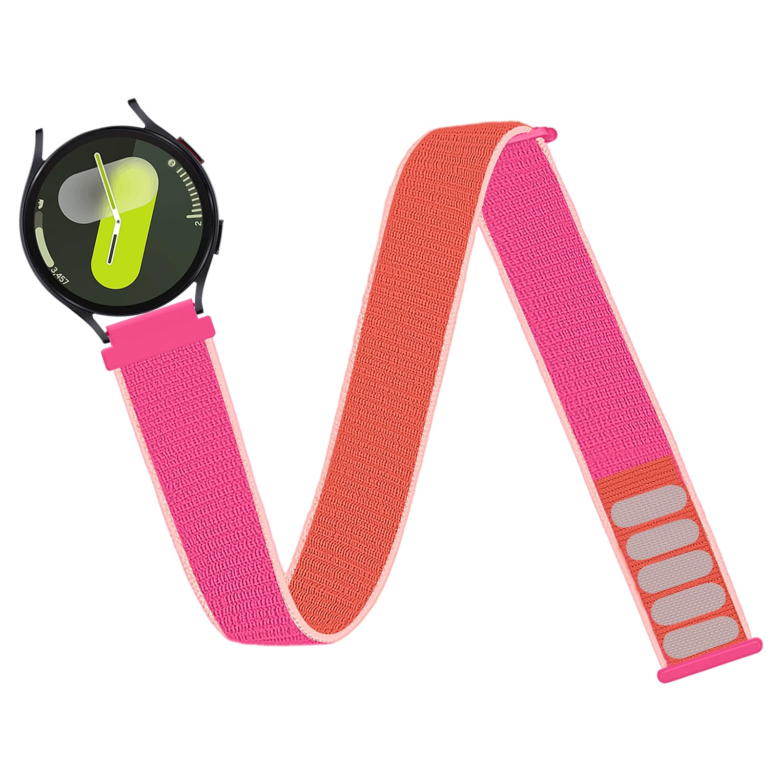 20mm Sport Ankle/Arm Band Compatibel with Samsung Galaxy Watch 7/6/5/4/FE Band 44mm 40mm/Watch 5 Pro/Galaxy Watch 6 Classic 47mm 43mm/Watch 4 Classic Strap,Elastic Nylon Arm Straps for Women Men