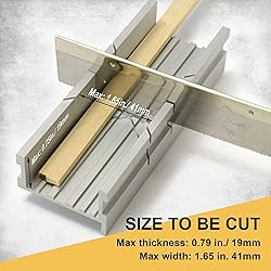 Hanpex Metal Small Aluminum Miter Box 5.3 Inch