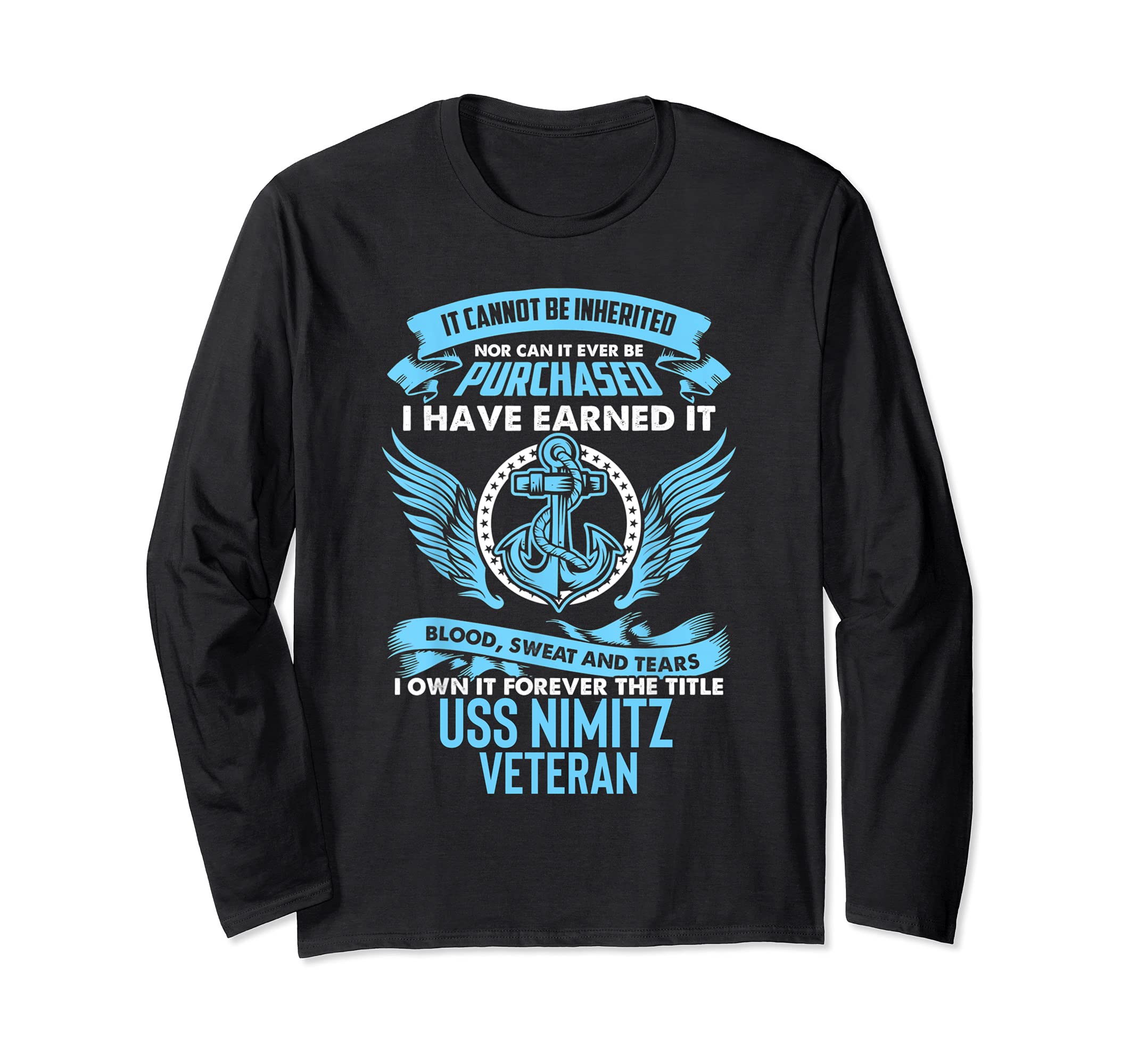 USS Nimitz CVN-68 Aircraft Carrier Long Sleeve T-Shirt