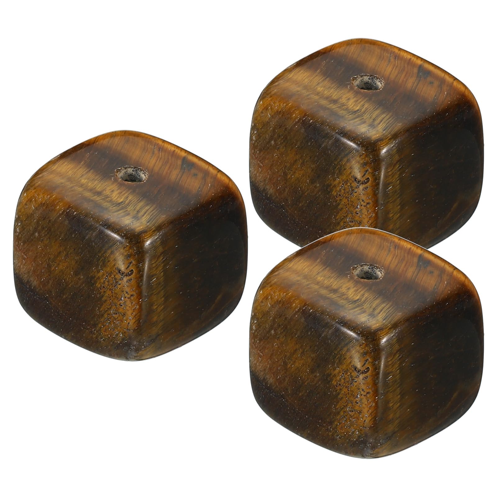 PATIKIL Incense Holder, 3 Pack Incense Burner Stick Holder Crystal Stone Incense Stand Base for Yoga Spa Room Home Office, Black Brown