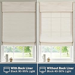 Pasoun Cordless Roman Shades for