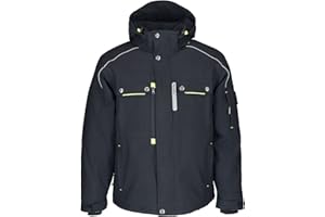 RefrigiWear Men's Hooded Insulated Winter Jacket, -60°F Comfort Winter Jackets for Men - Water-Resistant Coat - Tool Pockets