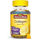 Nature Made Collagen Gummies with Vitamin C, Zinc, Biotin, Hydrolyzed Collagen Peptides for Women and Men, Healthy Skin Support Supplement, 60 Gummies, 60 Day Supply