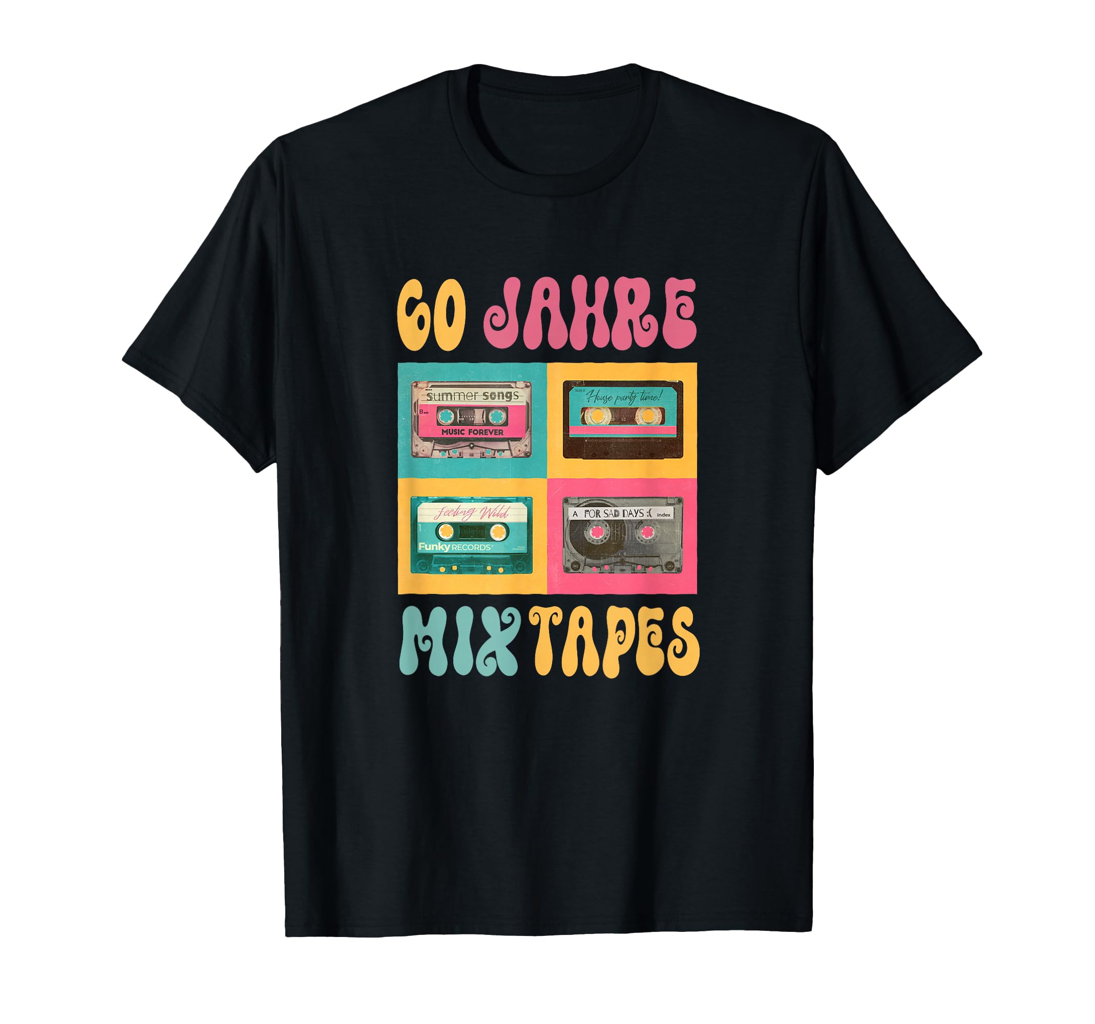 60 Jahre Mixtape Geburtstag Retro Vintage 1963 Kassette T-Shirt