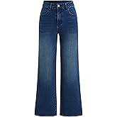 CIDER Womens Straight Leg Jean Mid Waist Trendy Fall Fashion Denim Pant Slim Basic Casual Business Boyfriend Jeans