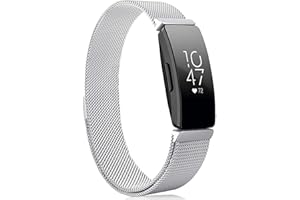 SENGKOB Metal Band Compatible with Fitbit Inspire 2 Bands, Stainless Steel Mesh Loop Adjustable Wristband Replacement Strap for Fitbit Inspire 2 / Inspire HR/Inspire Fitness Tracker