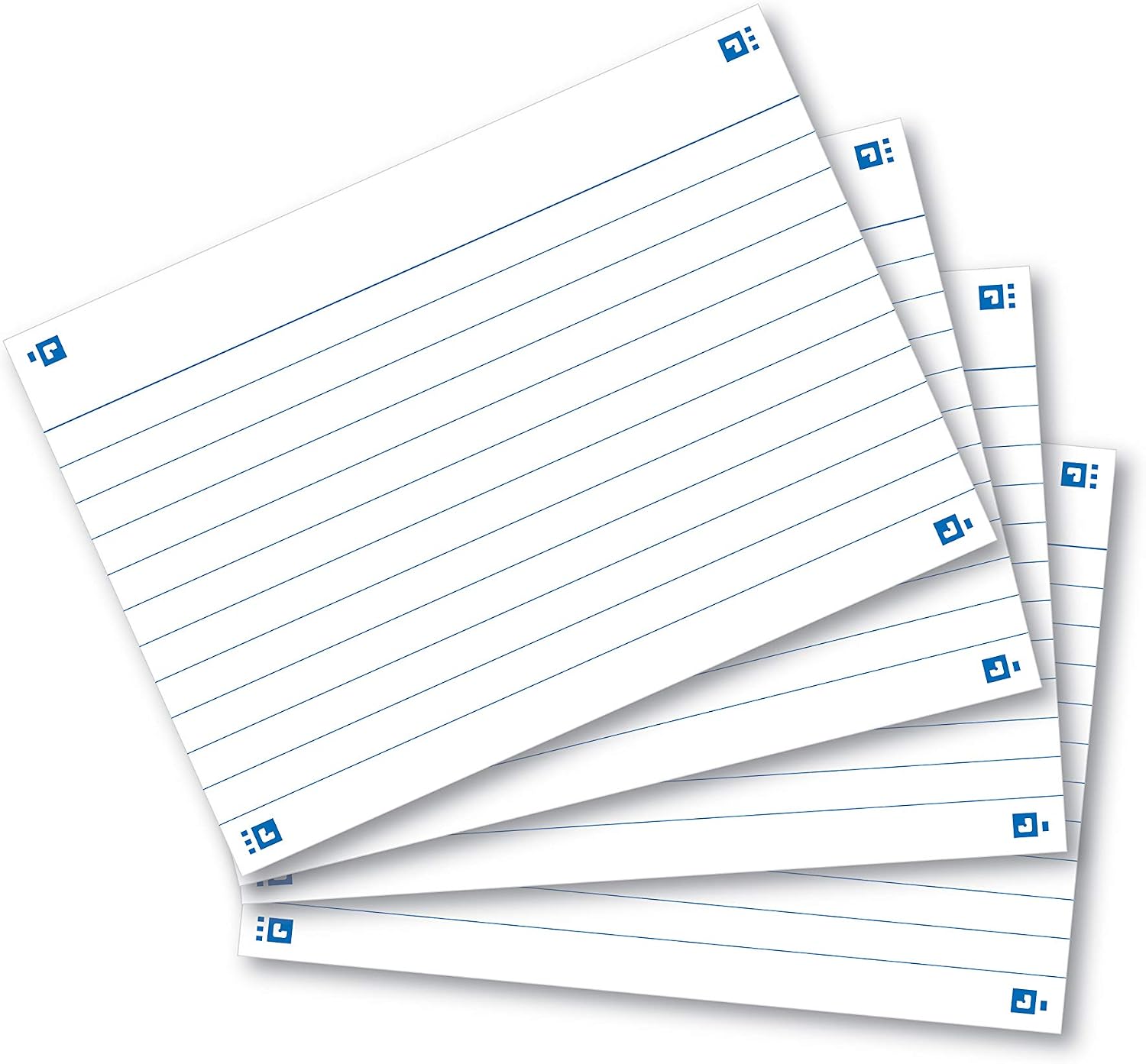 Oxford Revision Cards, Flash Cards, Ruled, A6, White, 200 Flash Cards - Image 3