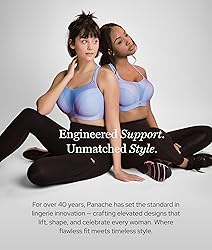 Panache Boundless Non Wired Sports Bra | Black 28DD