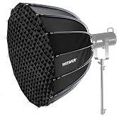 NEEWER Basics Parabolic Softbox Bowens Mount, 35.4" Quick Release, NS38P | Soft Box Compatible with Godox Aputure 600d Studio Photography, Video Recording Lighting, Light Diffuser, Grid, Bag