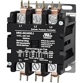 SUNLEE 50 Amp 65 RES 3 Pole 220V 240V coil DP Contactor A2L Compliant UL Recognized &amp; Approved for UL 60335 HVAC Contactor 42DF35AG equivalent