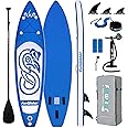 FunWater Inflatable Stand Up Paddle Board with Premium SUP Paddleboard Accessories, Wide Stable Anti-Slip EVA Deck, Paddle Boards for Adults & Youth of All Skill Levels