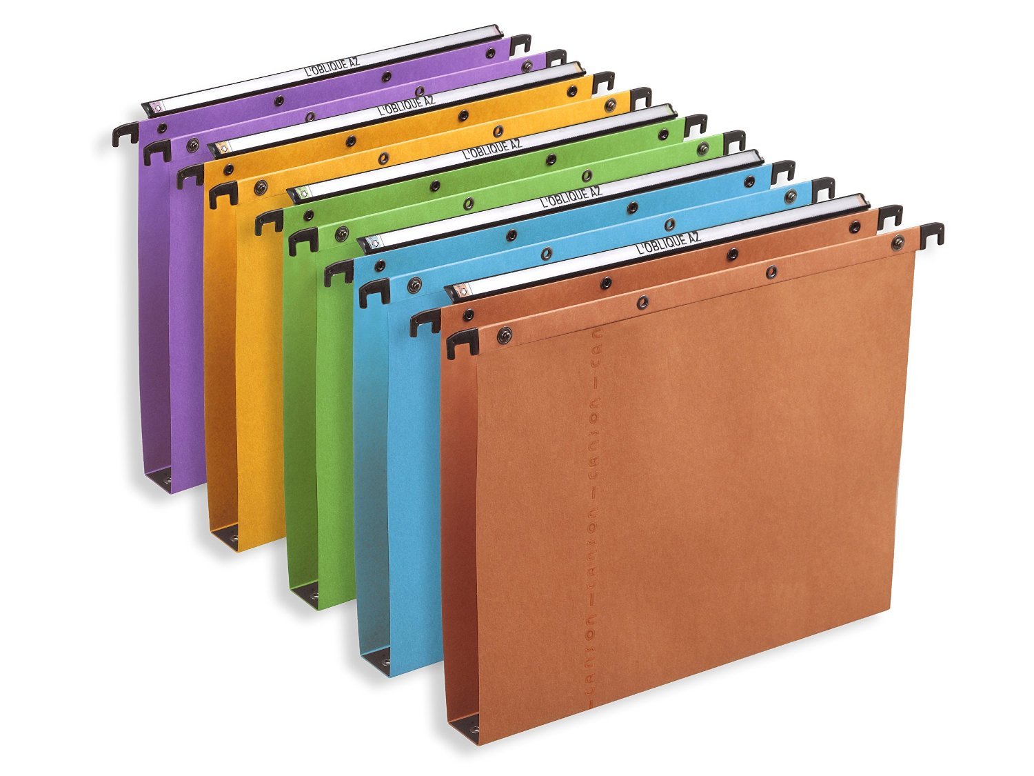 Elba Ultimate AZO 100330281 Suspension Files for or Hanging File A4 30 mm Kraft Board Coloured Pack of 25 Assorted