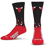 For Bare Feet NBA Unisex Kids Nba Spray Zone Crew Sock Youth