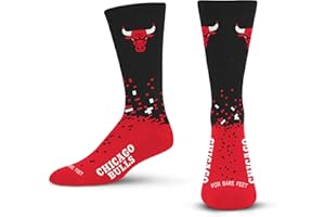 For Bare Feet NBA Unisex Kids Nba Spray Zone Crew Sock Youth