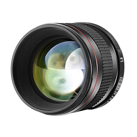 Neewer 85mm f/1.8 Lente de Enfoque Manual Fijo Cristal HD Retrato ...