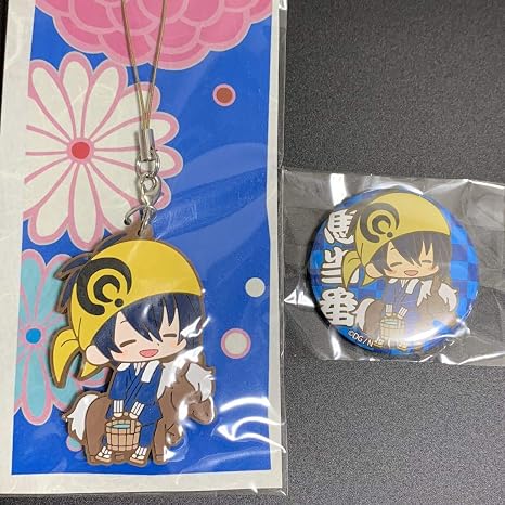 Amazon 刀剣乱舞 馬当番 三日月宗近 ラバーストラップ お八つ缶バッジ セット とうらぶ 三日月 三条 壽屋 アニメ 萌えグッズ 通販