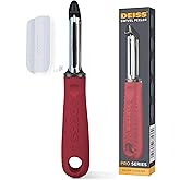 Deiss PRO Premium Swivel Vegetable Peeler - Sharp Stainless Steel Peeler with Easy Non-Slip Hand Grip, Potato Peelers for Kit