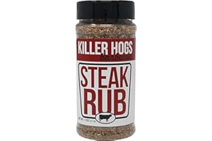 Killer Hogs Steak Rub | Championship BBQ and Grill Seasoning for Beef, Steak, Burgers, and Chops | Salt, Pepper, Herbs, and S