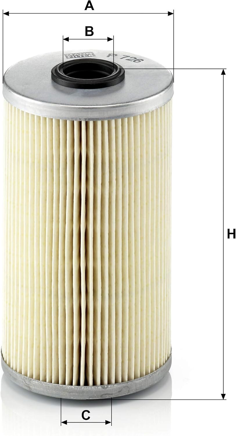 MANN-FILTER P 726 x Fuel Filter - CARS + TRANSPORTERS, Black, Einzelpack - Image 3