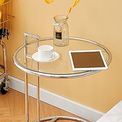 Btikita 20" Tempered Glass Table Top Round