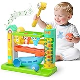 Musical Baby Toys for 1 Year Old Boy Gifts, 1st Birthday Gift First Present for One Yr, Pound A Ball Development Toy for 9-12-18 Months, Interactive Learning Toddler Toys for 1 Year Old Boys Girls
