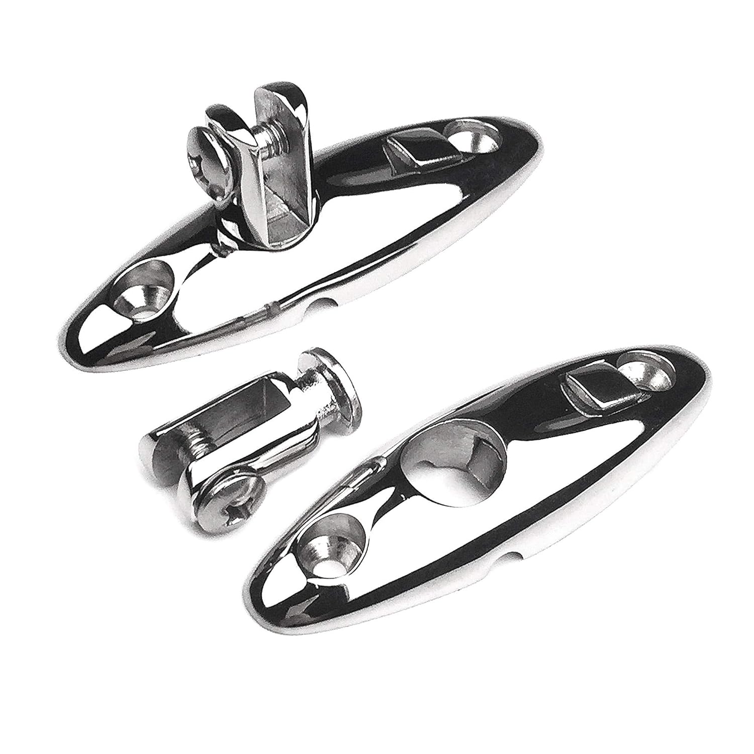 Quick Release Marine Deck Hinge Mount Stainless Steel Bimini Top Swivel