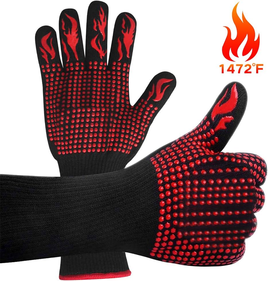 guanti da fossa bbq isolati