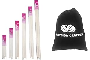 FRANK A. EDMUNDS CO. Frank A. Edmunds Mini Canvas Stretcher Bar Set Assorted Sizes with Small Project Bag