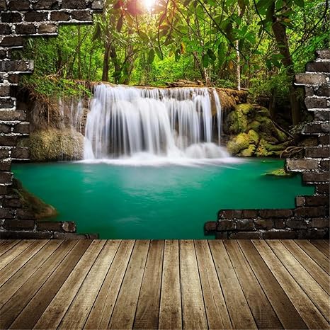 Fondo Para Estudio De Fotografia 5 X 7 Lago Verde Tropical Selva Arboles Imagenes Foto Fondos De Madera Suelo Oscuro Ladrillo Estudio Fotografico Para Ninos Amazon Es Electronica