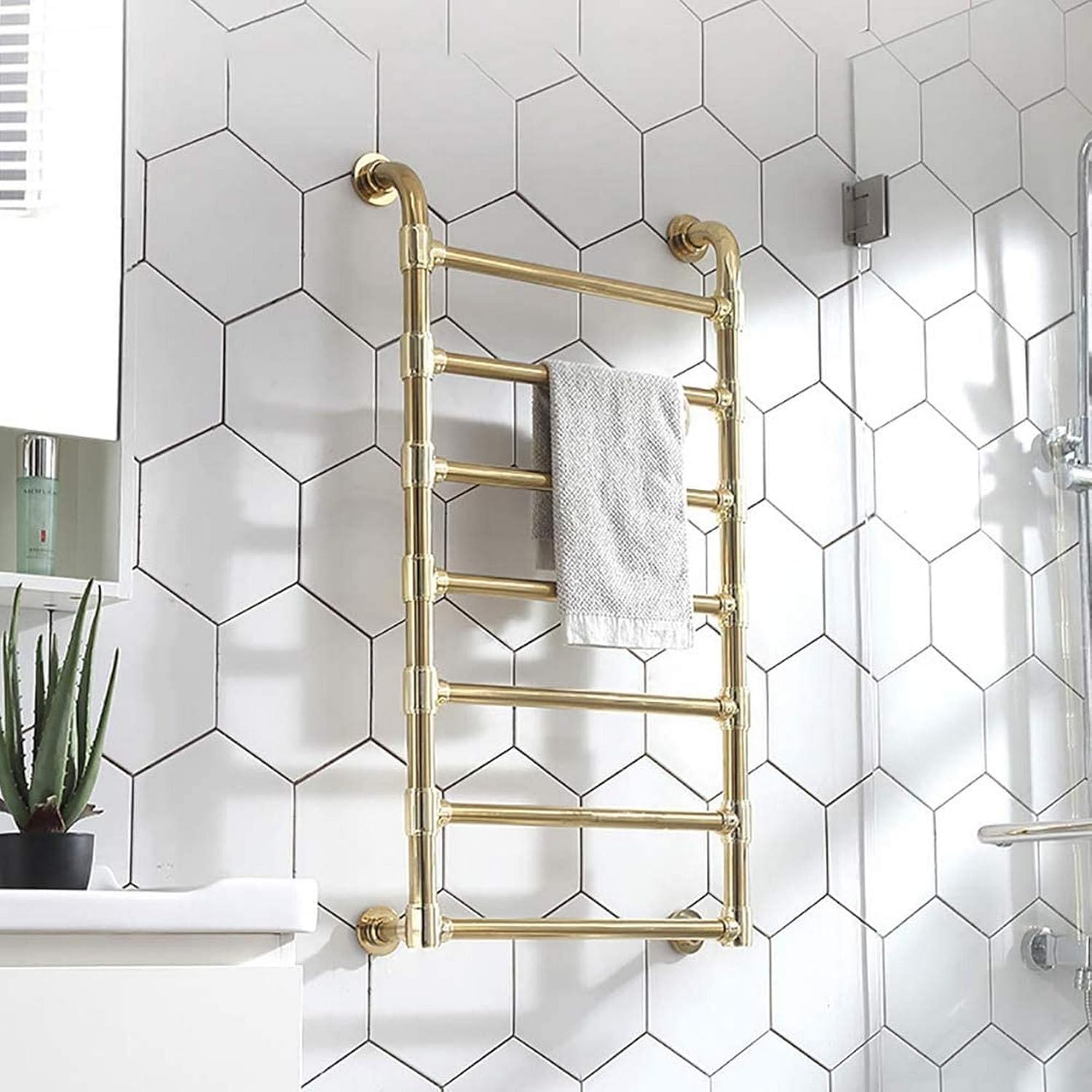 YLLN Calentador de Toallas Dorado, Calentador de Toallas ...