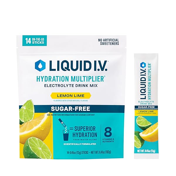 LIQUID I.V. HYDRATION MULTIPLIER SUGAR-FREE – LEMON LIME...