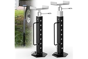AUH RV Slide Out Support Jacks Adjustable from 15'' to 35'', Universal Heavy-Duty Camper Stabilizer Jacks for RV Travel 5th Wheel, Up to 5000 LBS Capacity (2 Pcs)