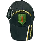 Officially Licensed US Army Infantry Division Black Embroidered Baseball Cap - Multiple Divisions Available!