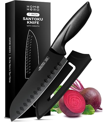 Amazon.com: Home Hero 2 Pcs Santoku Knife with Sheath - High