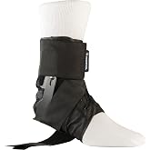 Breg Hinged Wraptor Ankle Brace | Speed lace with figure-8 straps for ankle compression, breathable spacermesh for sports injury recovery for men &amp; women (L)